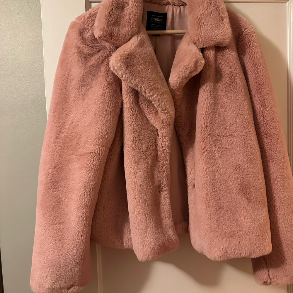 Ci Sono Blush Teddy Jacket
